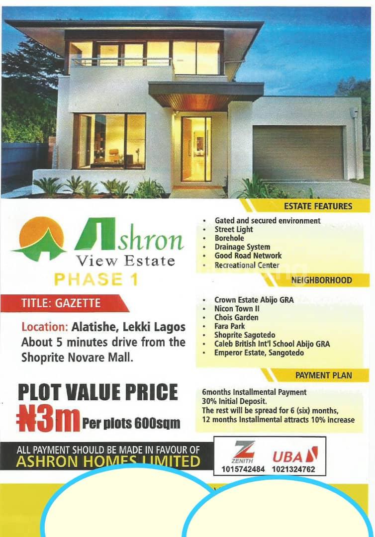 Land for sale Alatise Ibeju-Lekki Lagos