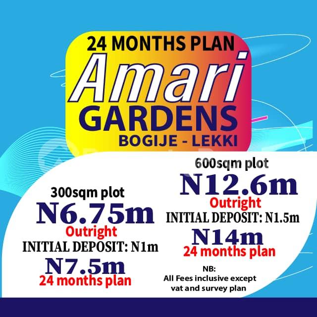 Land for sale Bogije Sangotedo Lagos