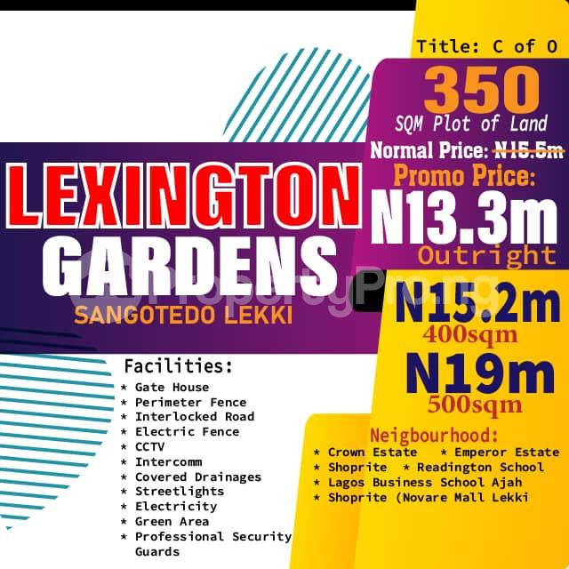 Land for sale Sangotedo Lagos