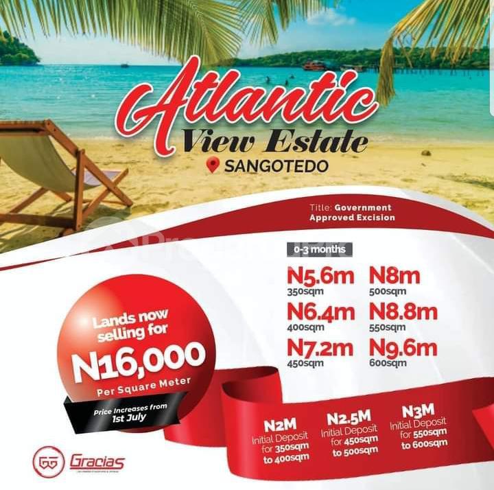 Land for sale Monastery road Sangotedo Lagos