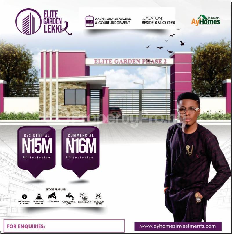 Land for sale Elite Garden Phase 2 In G.r.a Abijo Ajah Lagos - 0