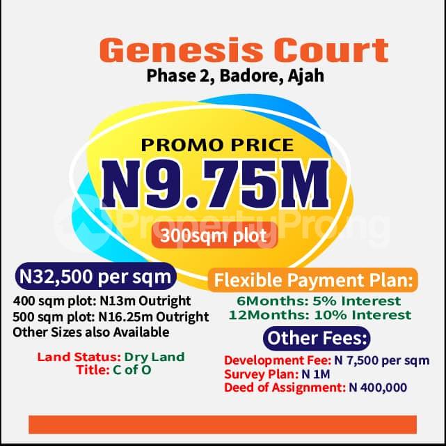 Land for sale Ajah Lagos