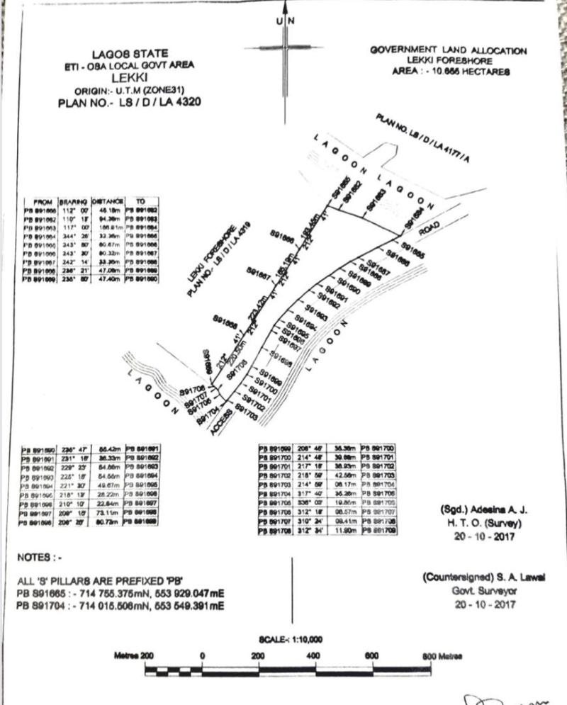 Land for sale Orange Island Lekki Phase 1 Lekki Lagos