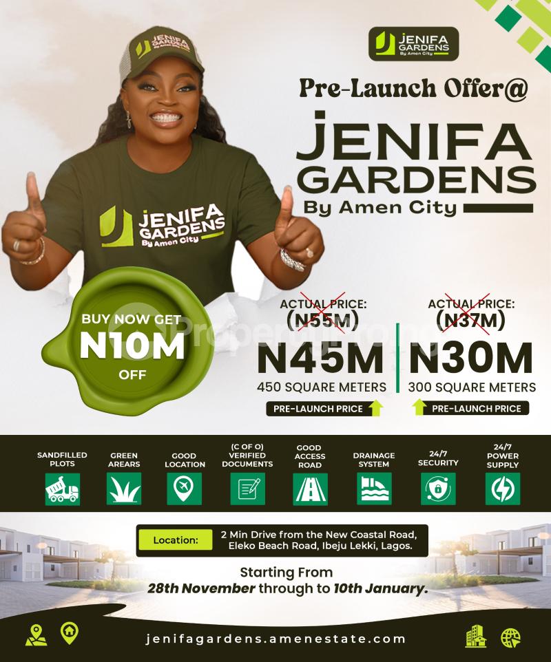 Land for sale Amen Estate Phase 1 And 2 Eleko Ibeju-Lekki Lagos