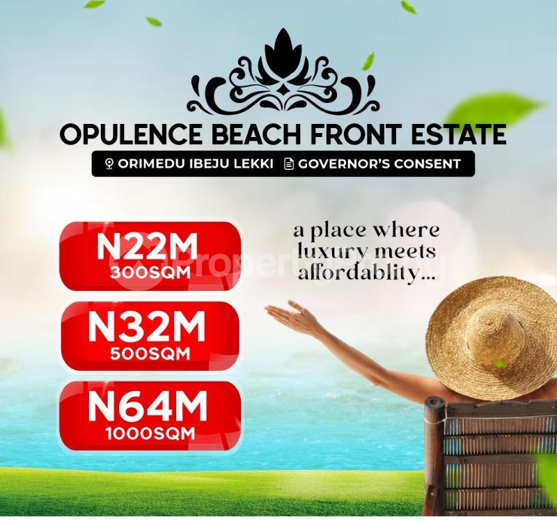 Land for sale Opulence Beachfront Estate/ La Campaign Tropicana Orimedu Ibeju-Lekki Lagos