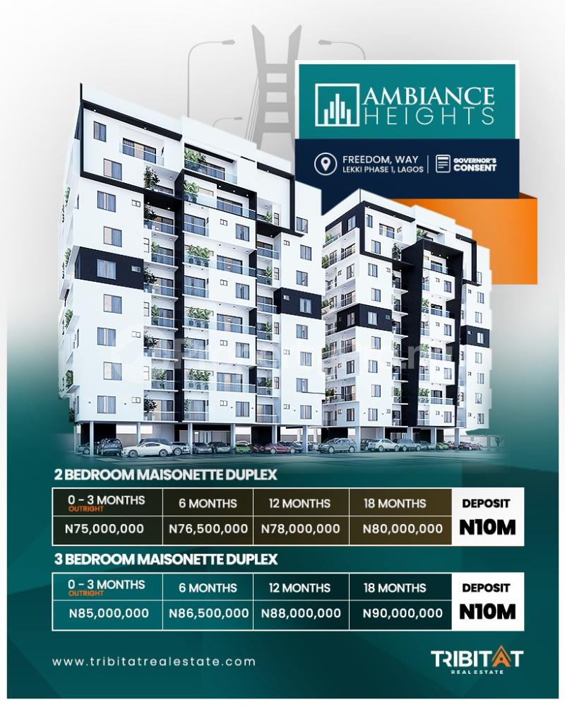 3 bedroom Flat / Apartment for sale Ambiance Heights Off Freedom Way Lekki Phase 1 Lekki Lagos