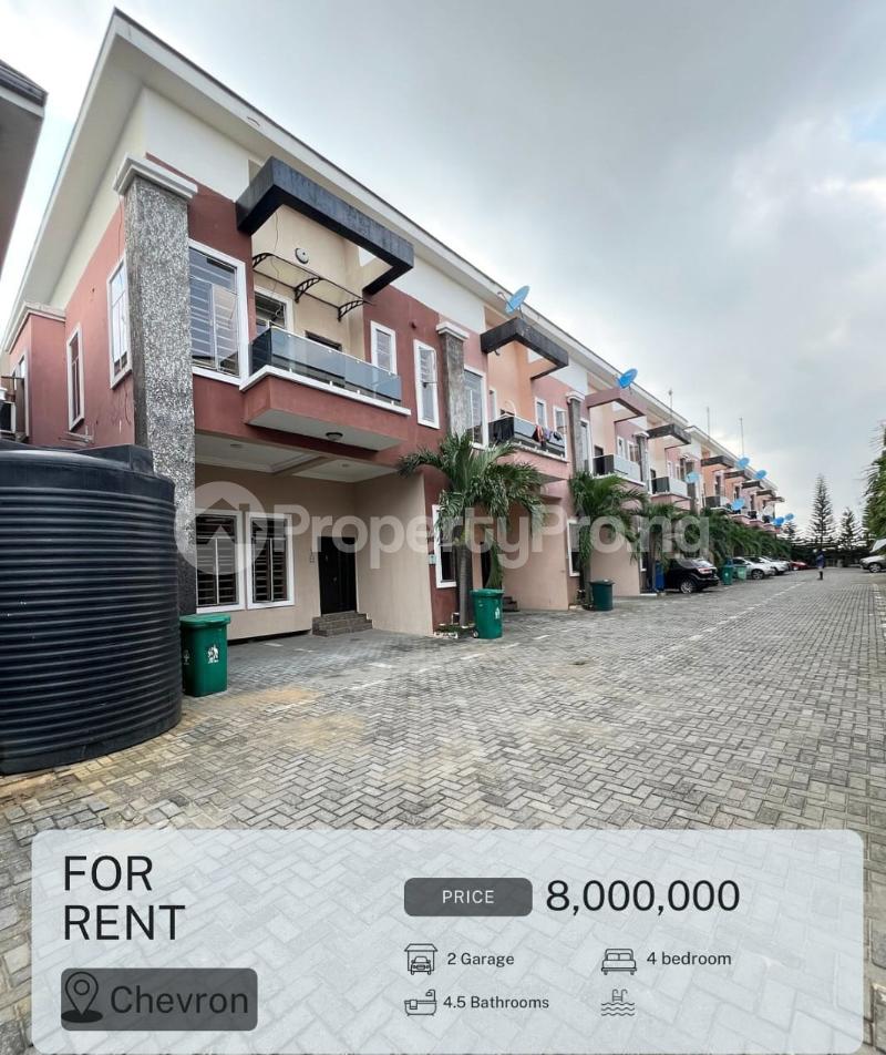 3 bedroom House for rent Secured Estate Chevron Lekki Lagos - 0