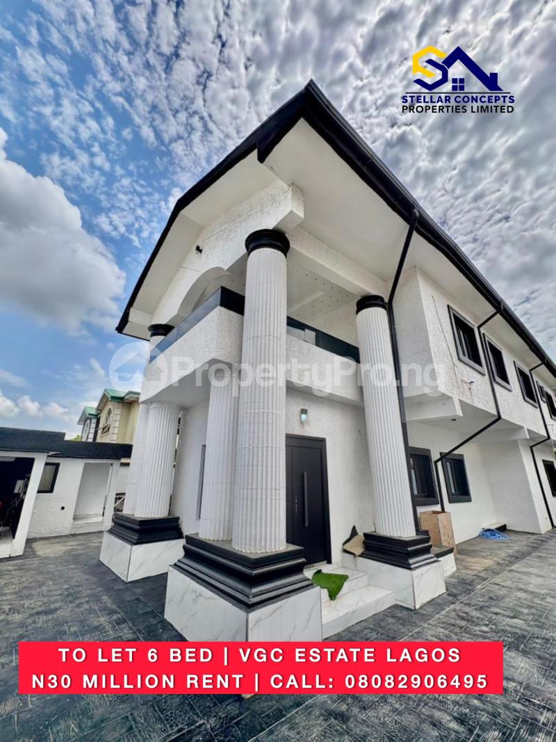 6 bedroom House for rent Vgc Estate Lekki Lagos
