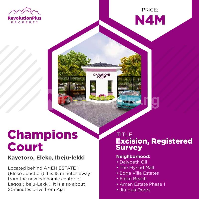 Land for sale Eleko Ibeju-Lekki Lagos