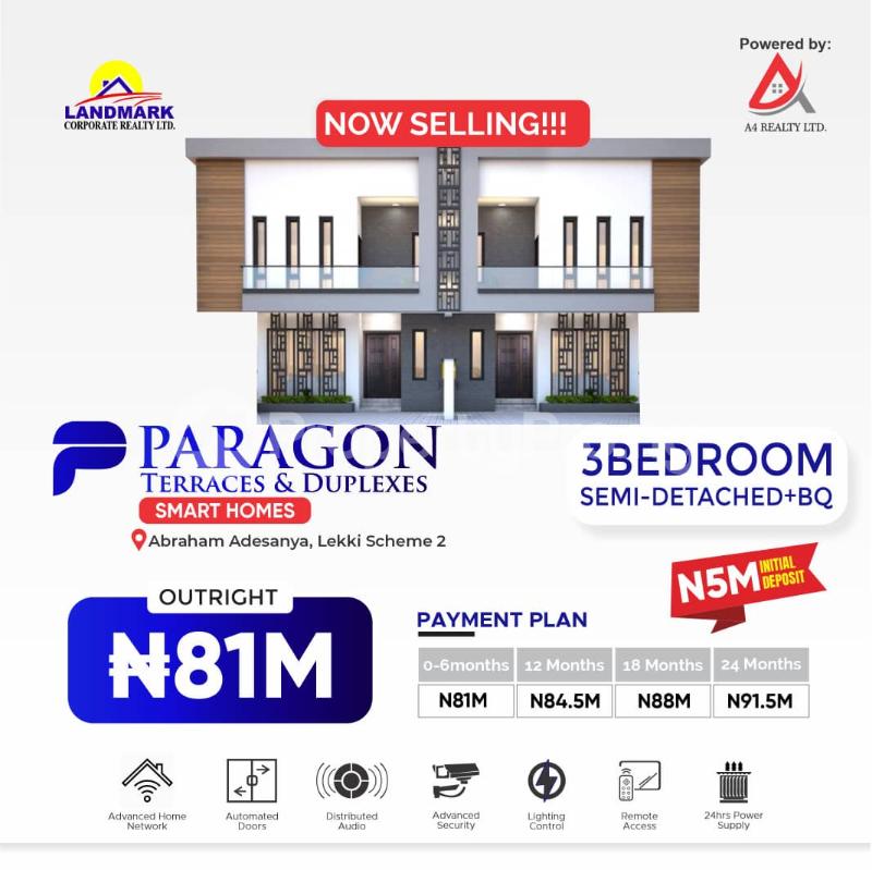 3 bedroom House for sale Paragon Estate/inside Meridian Boulevard Estate Abraham adesanya estate Ajah Lagos