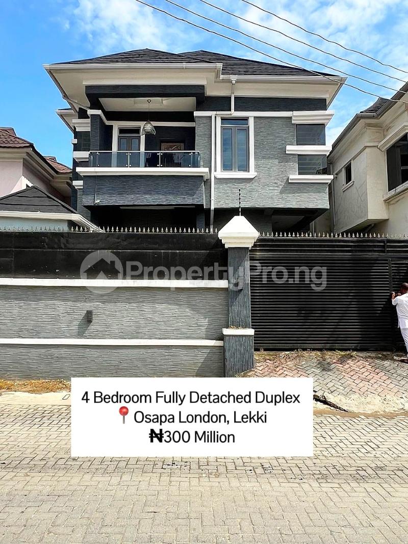 4 bedroom House for sale Osapa london Lekki Lagos