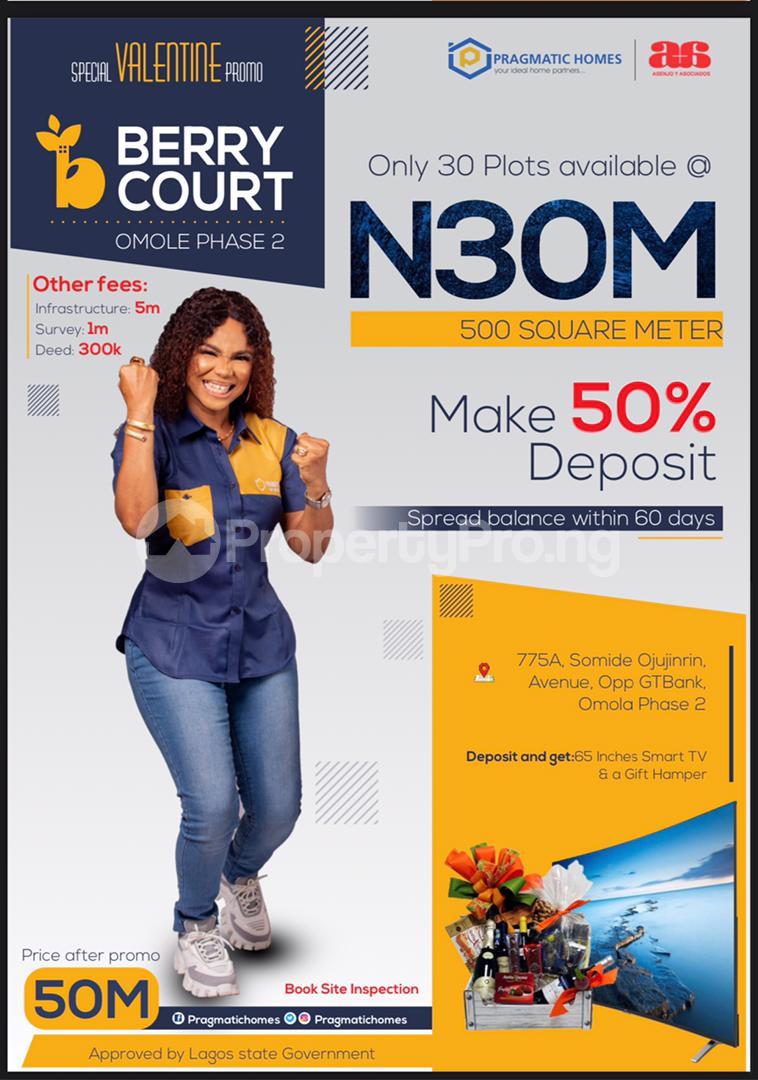 Land for sale Omole phase 2 Ojodu Lagos