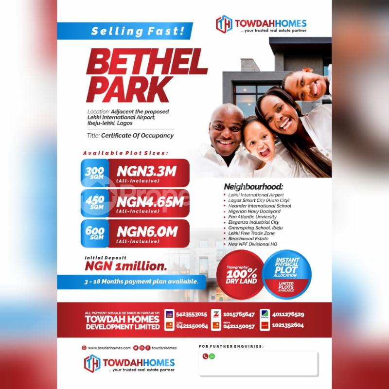 Land for sale Bolorunpelu Town Eleko Ibeju-Lekki Lagos