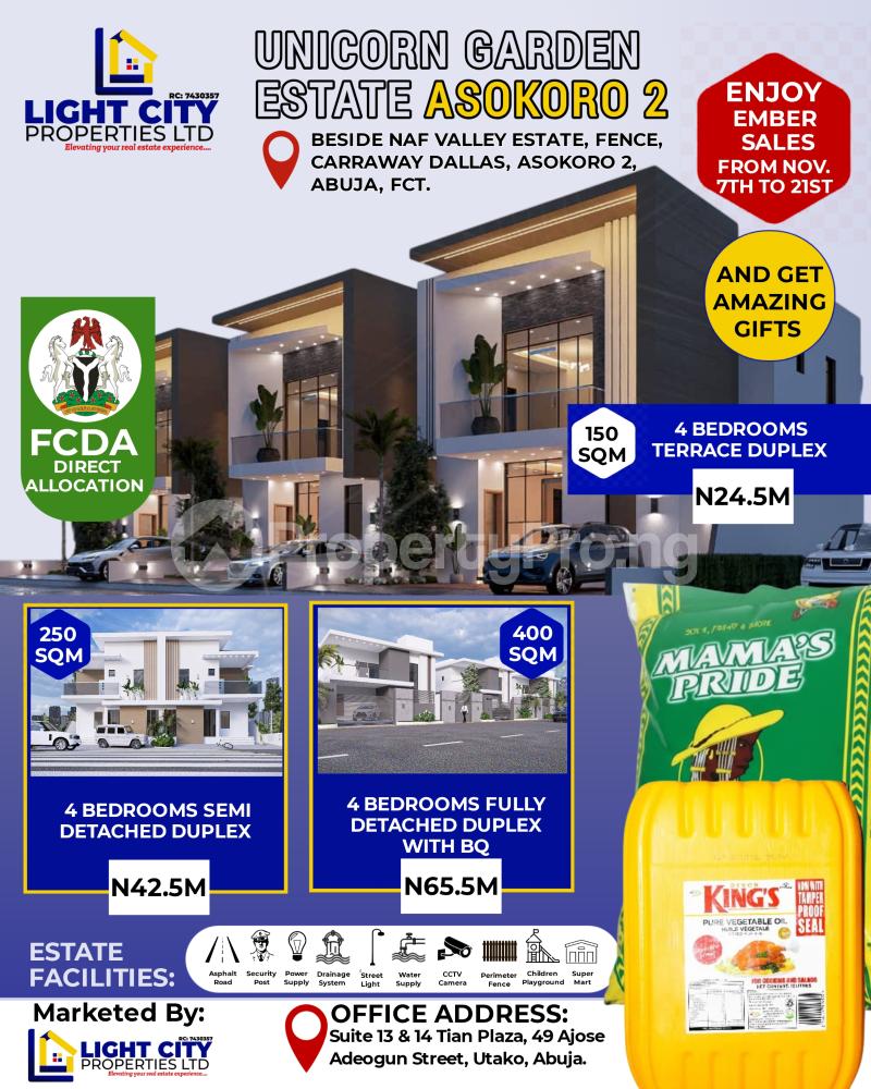 Land for sale Unicorn Garden Estate Asokoro 2, Beside Naf Valley Estate Fence, Caraway Dallas, Asokoro, Abuja Asokoro Abuja