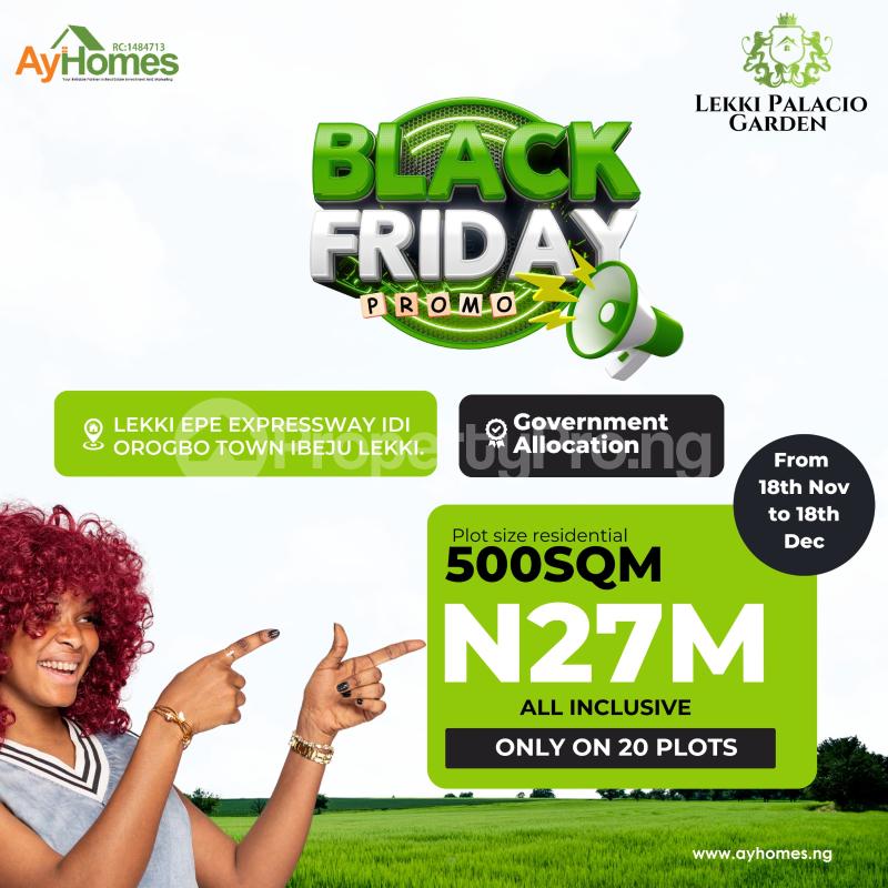 Land for sale Pan African University Epe Road Epe Lagos