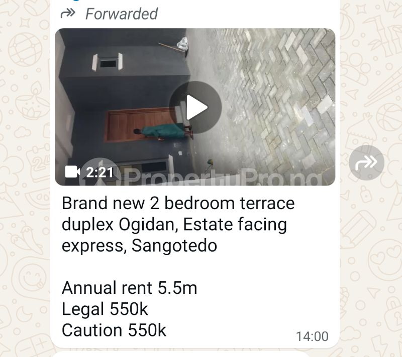 2 bedroom House for rent Ogidan Estate Sangotedo Ajah Lagos