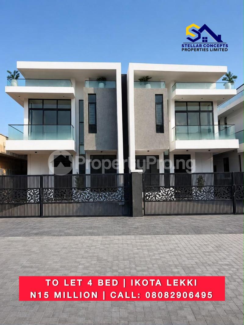 4 bedroom House for rent Ikota Lekki Lagos Ikota Lekki Lagos