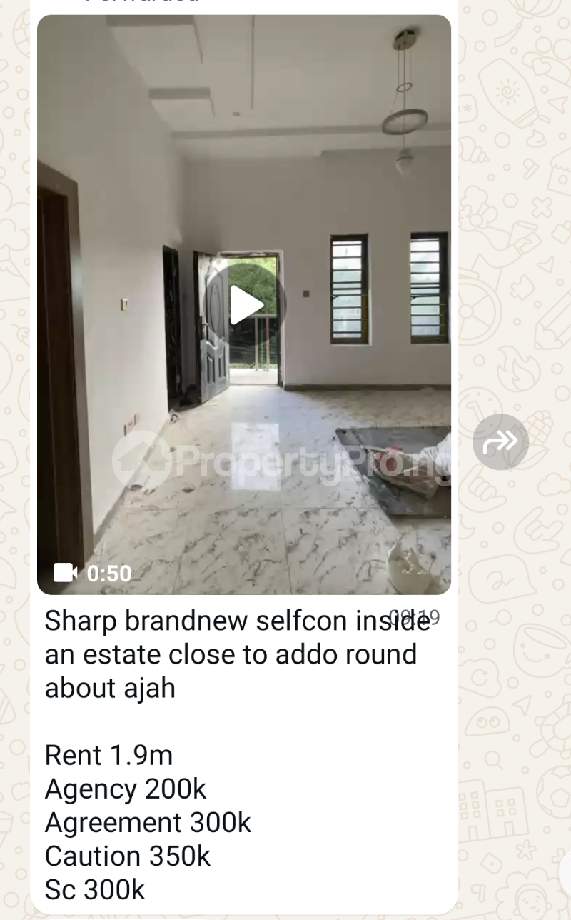 1 bedroom Flat / Apartment for rent Close To Ado Roundabout Badore Ajah Lagos
