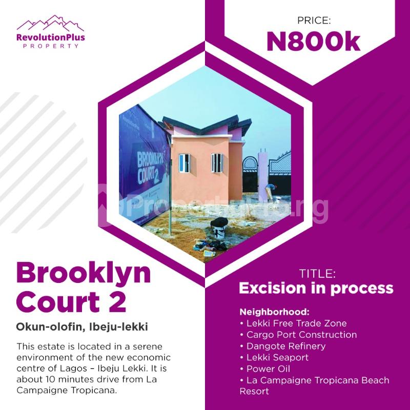 Land for sale Okun Olofin Ibeju-Lekki Lagos