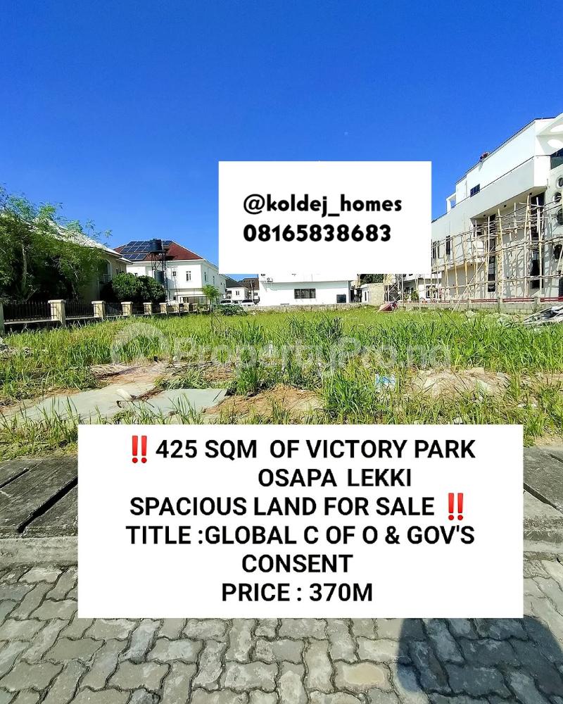 Land for sale Osapa london Lekki Lagos