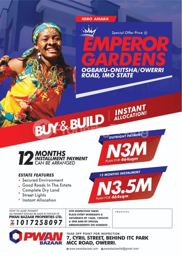 Land for sale Ogbaku Onitsha/ Owerri Road, Imo State Owerri Imo