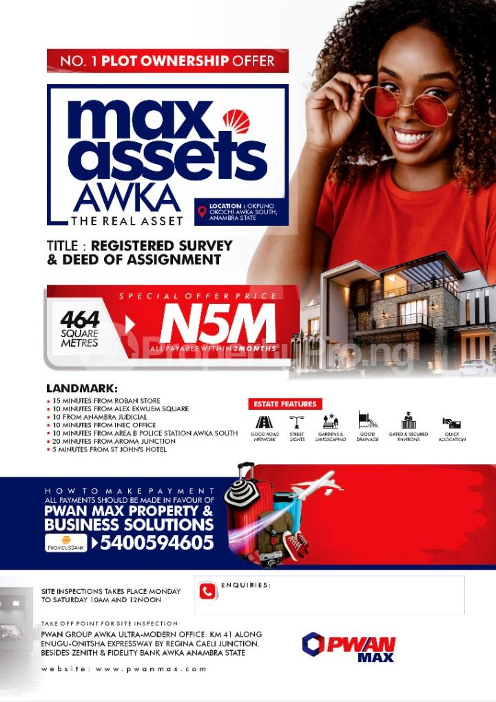 Land for sale Okpuno Okochi, Akwa Awka South Anambra