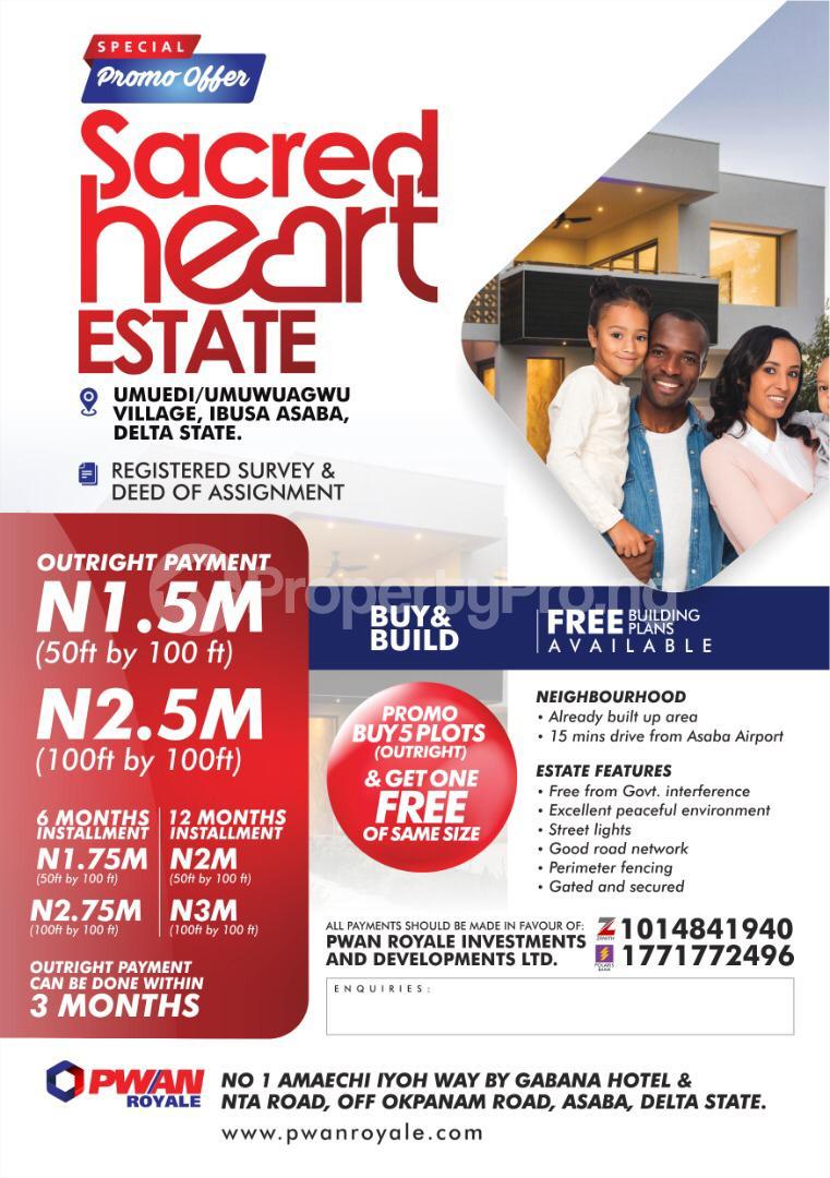 Land for sale Asaba Delta