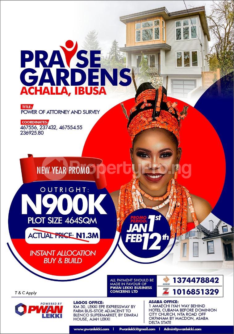 Land for sale Achalla Ibusa Asaba Delta