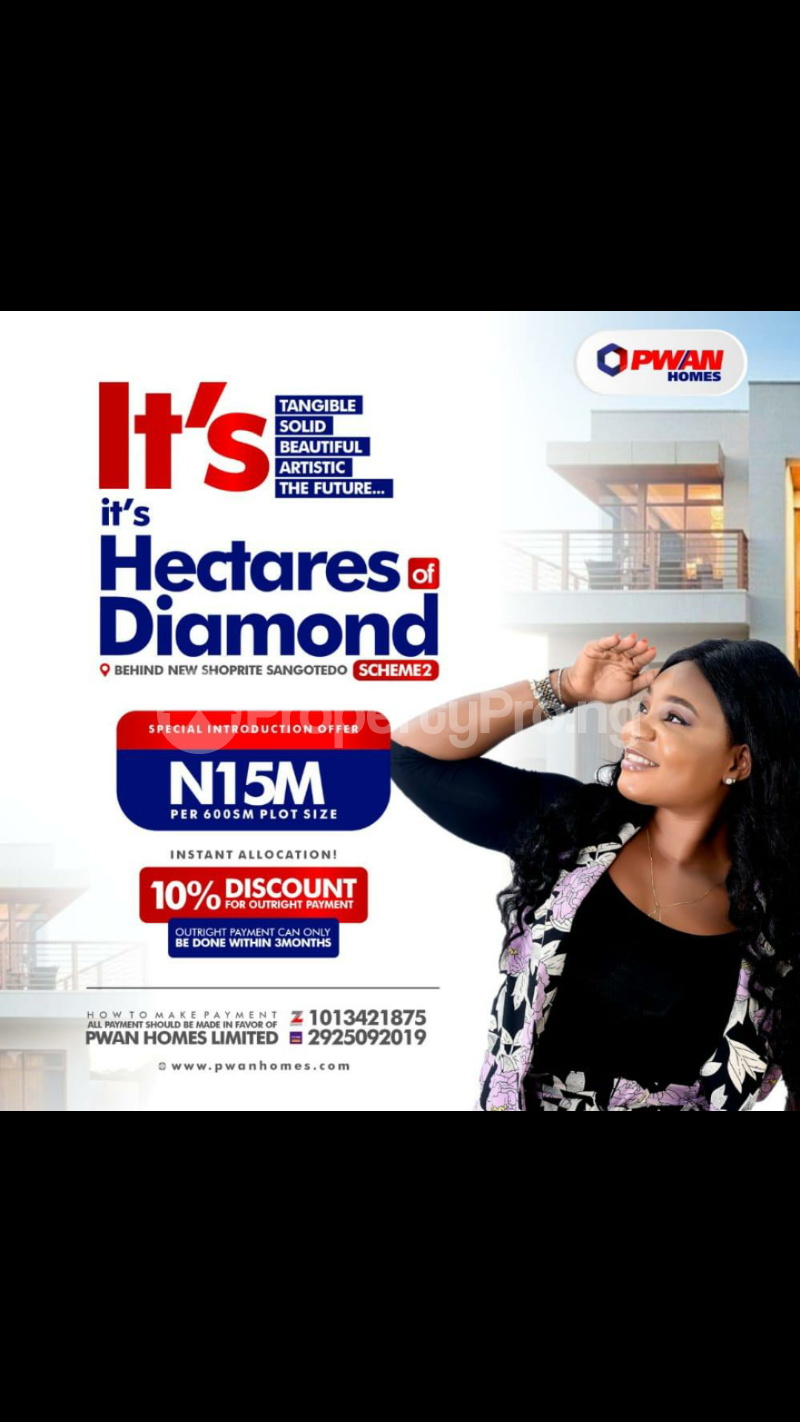 Land for sale Behind New Shop Rite Sangotedo Lagos