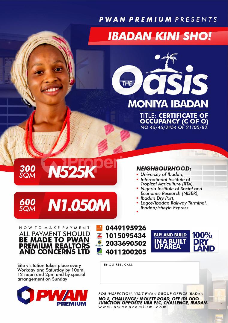 Land for sale Aba Onilu, Asanmajana, Moniya Moniya Ibadan Oyo - 0