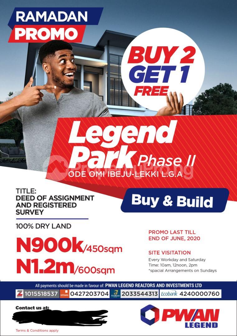 Land for sale Ode Omi Ibeju-Lekki Lagos