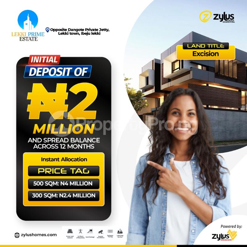 Land for sale Before Dangote Private Jetty Free Trade Zone Ibeju-Lekki Lagos