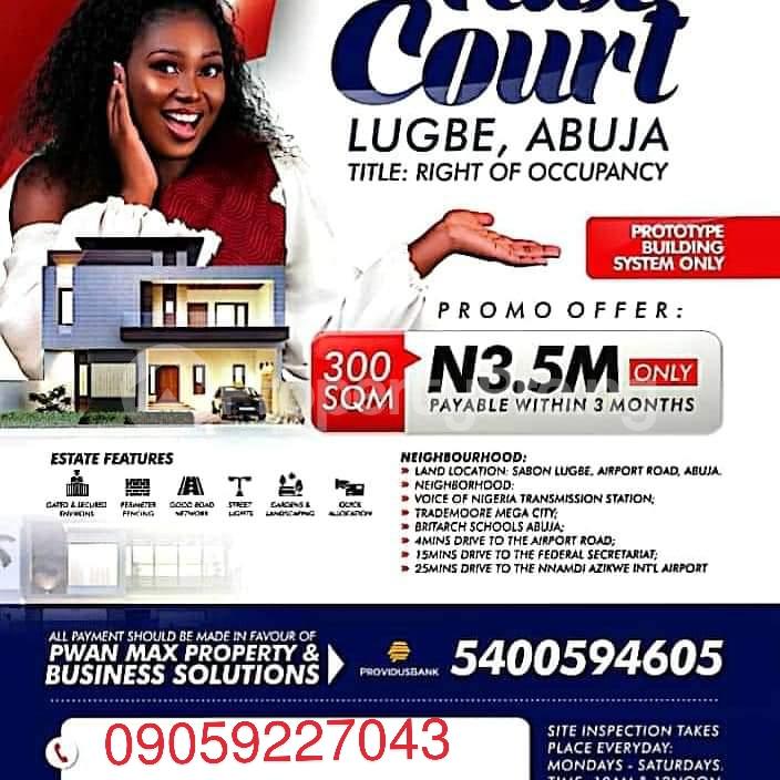 Land for sale Sabon Lugbe, Airport Road Abuja. Lugbe Abuja