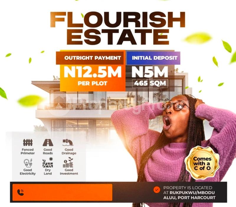 Land for sale Flurish Estate Rupkpokwu Port Harcourt Rivers - 0