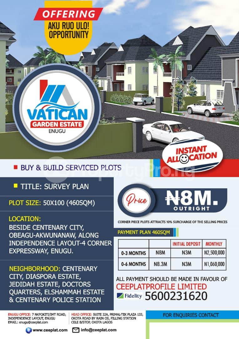 4 bedroom House for sale Beside Centinary City, Obeagu Awkunanaw 4 Corner Express Way, Enugu. Enugu Enugu