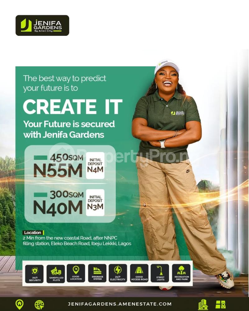 Land for sale Jenifa Gardens Eleko Junction Ibeju-Lekki Lagos