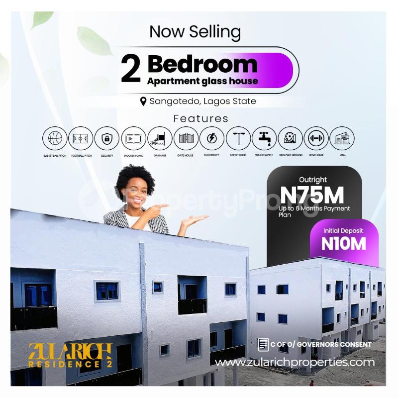 2 bedroom Flat / Apartment for sale Sangotedo Lagos