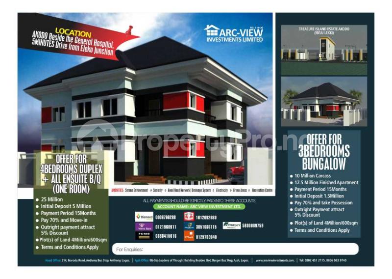 3 bedroom House for sale Akodo Free Trade Zone Ibeju-Lekki Lagos