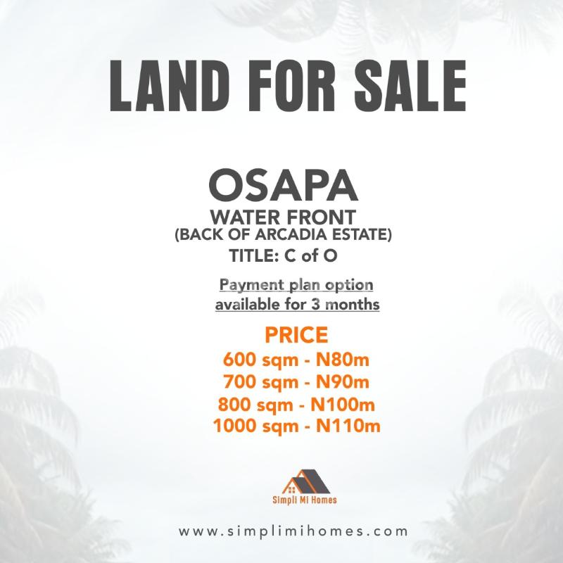 Land for sale ... Osapa london Lekki Lagos