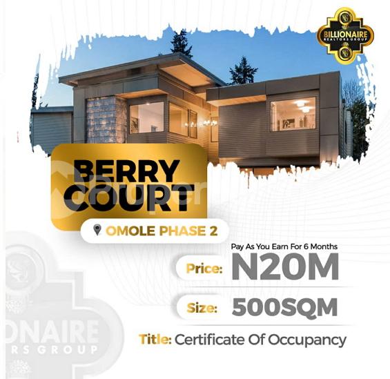 Land for sale Omole phase 2 Ojodu Lagos