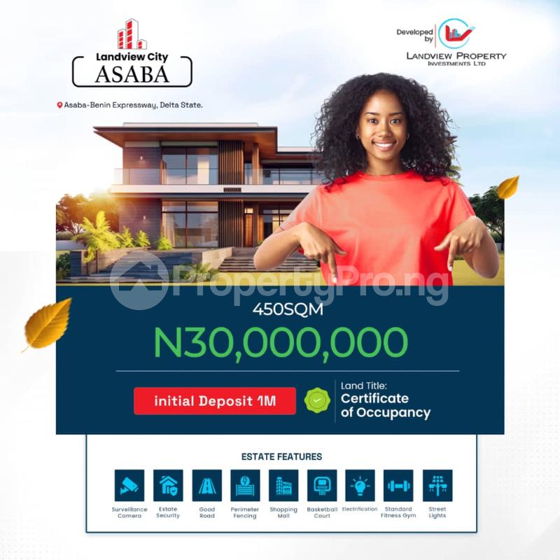 Land for sale Airport., Federal Housing Estate Asaba Delta