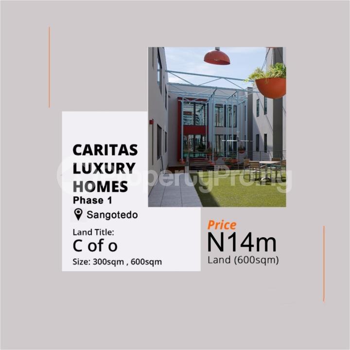 Land for sale Caritas Luxury Homes Off Monastery Road Monastery road Sangotedo Lagos