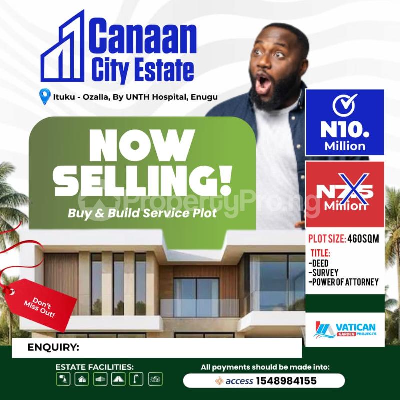 Land for sale Close To Ituku Ozalla Unth Enugu Enugu