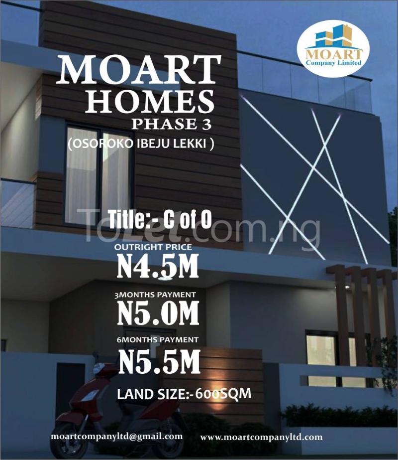 Land for sale Near Dangote Fertilizer Factory Free Trade Zone Ibeju-Lekki Lagos