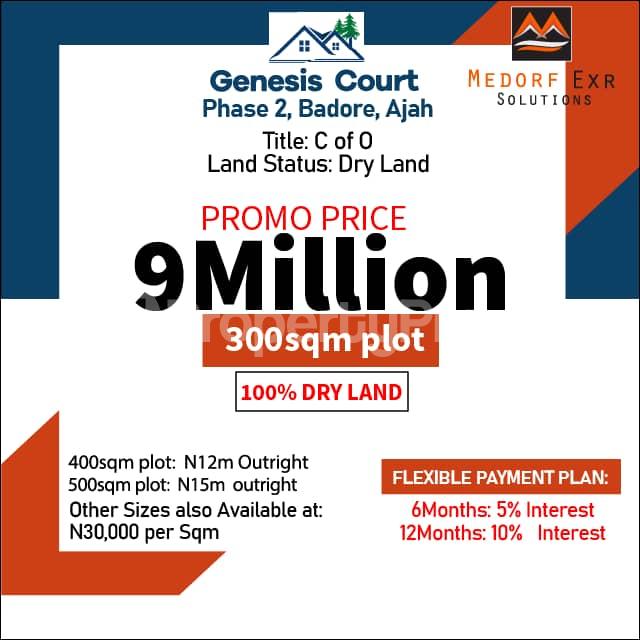 Land for sale Genesis Court Phase 2 Badore Ajah Lagos