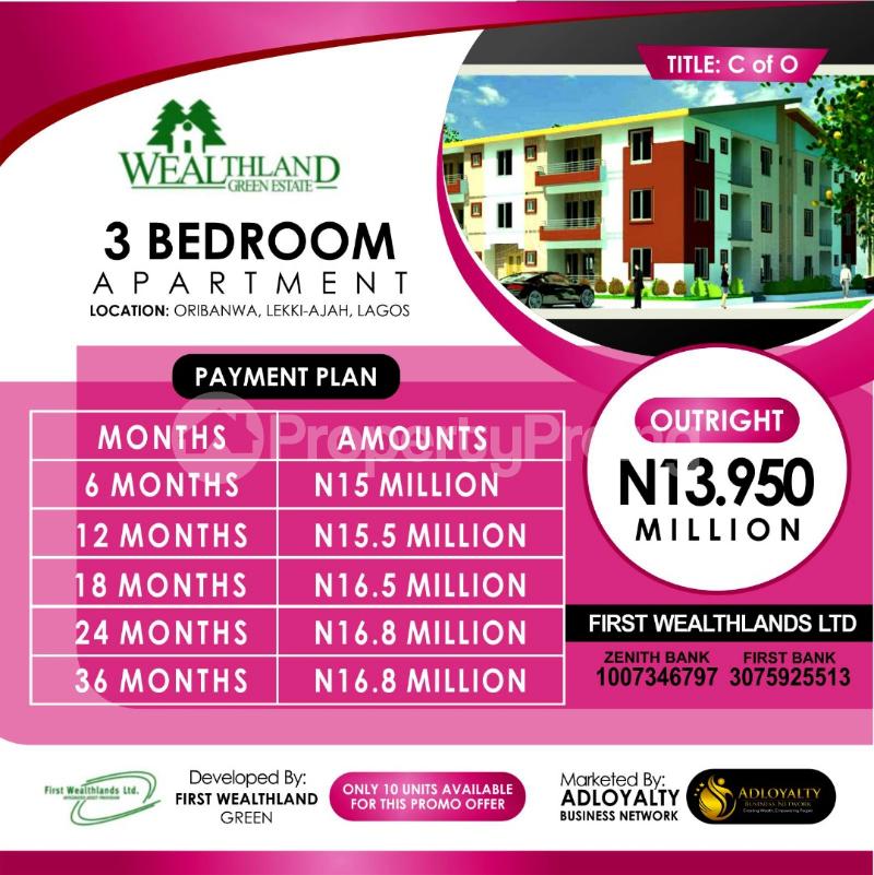 3 bedroom House for sale Wealthland Green Estate Oribanwa Lekki Ajah Lagos Lakowe Ajah Lagos