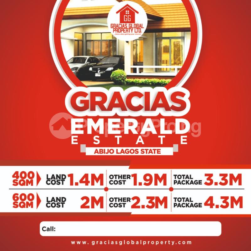 Land for sale Gracias Emerald Estate Abijo Ajah Lagos