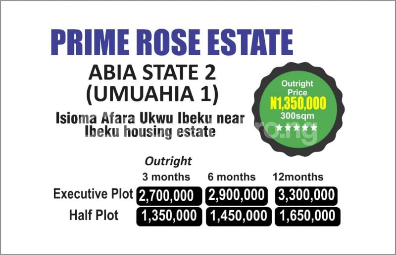 Land for sale Isioma Afara Ukwu Ibeku Near Ibeku Housing Estate Umuahia North Abia