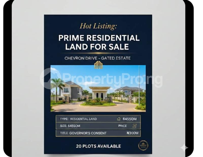 Land for sale Chevron Drive Lekki Lagos Chevron Lekki Lagos