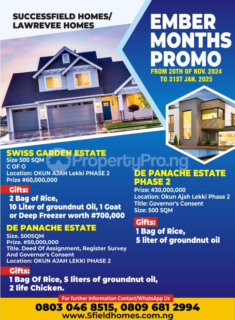 Land for sale Abraham Adesanya Estate Okun Ajah Ajah Lagos - 0